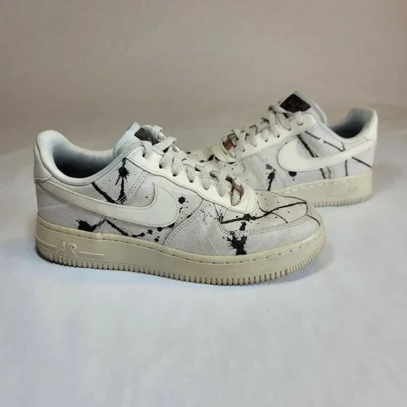Nike Air Force 1 07 Lx Paint Splatter women size 6.5 - Picture 2 of 13